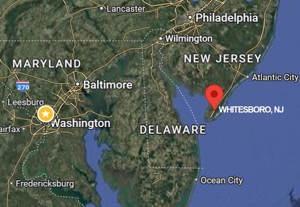 Whitesboro, NJ map