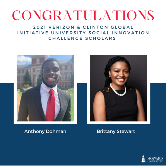 CGI U Winners - Anthony Dohman and Brittany Stewart