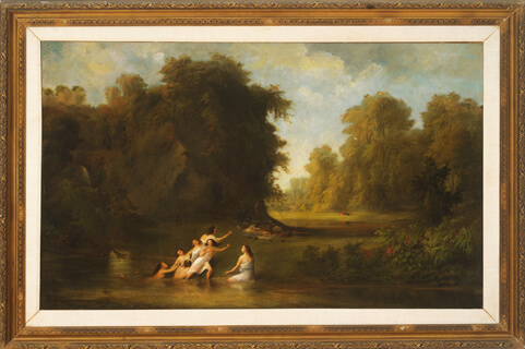 Robert S. Duncanson. Water Nymphs (The Surprise), 1868 oil on canvas, 34 × 56 in. 