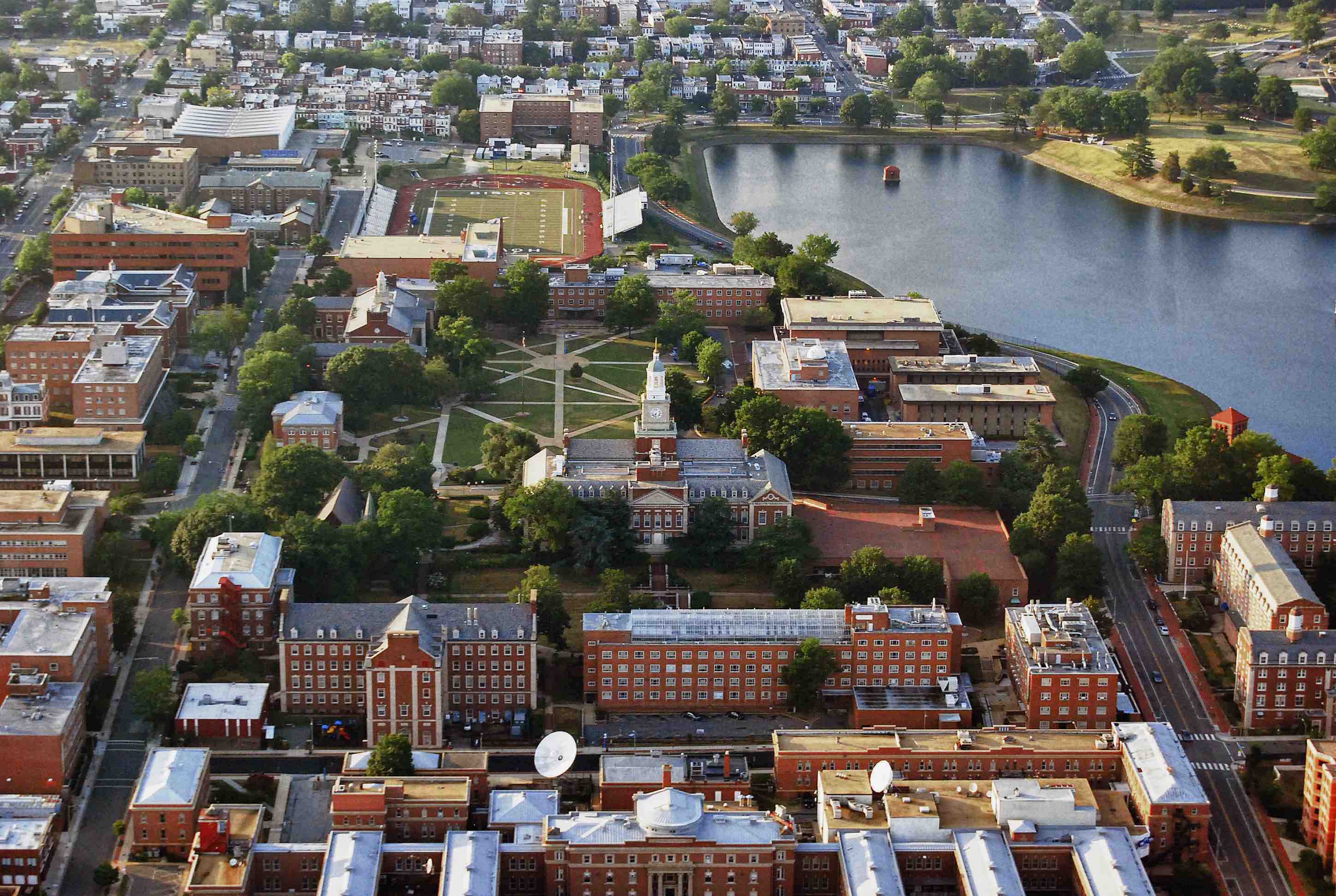 Howard University aerial photo
