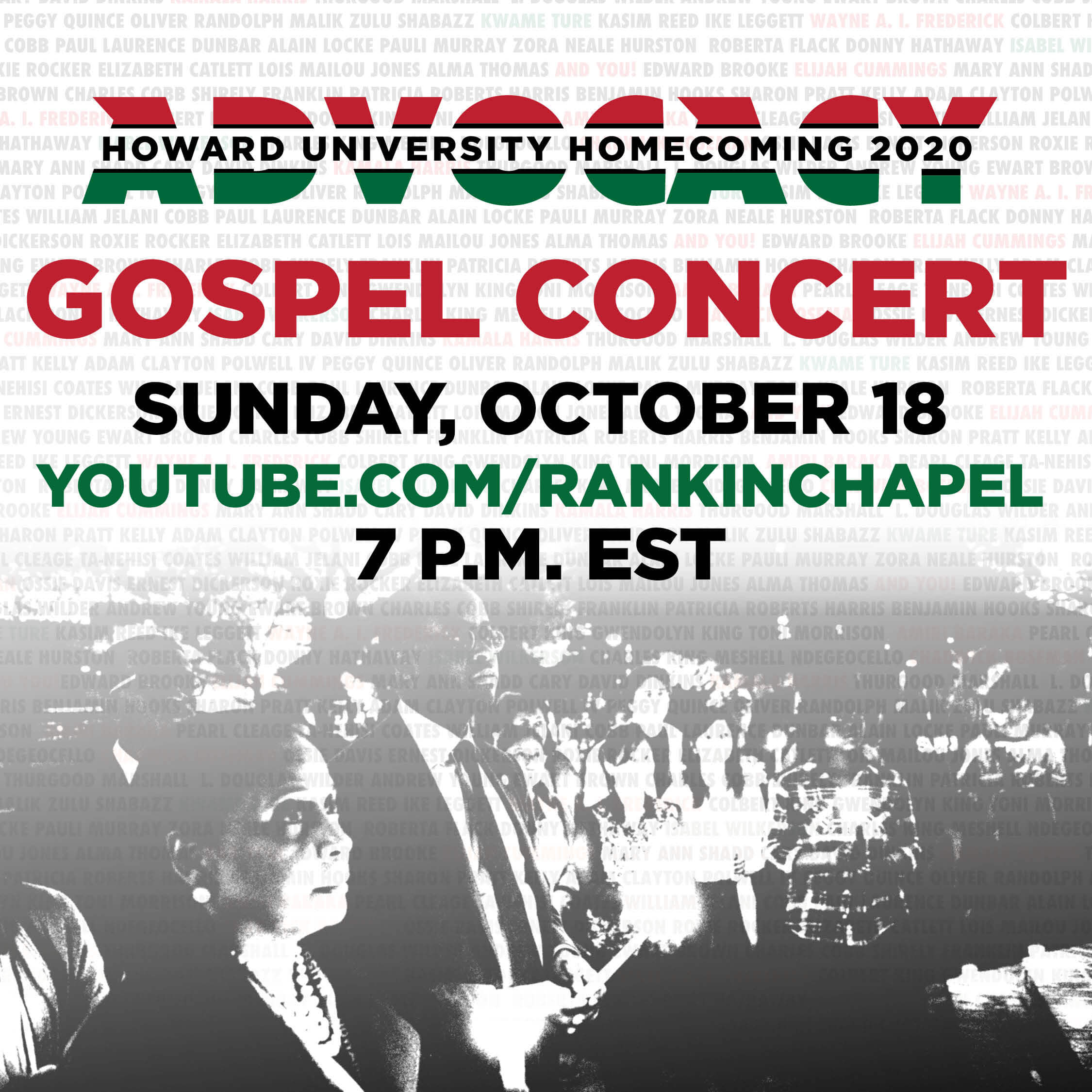 Howard Gospel Concert Oct. 18 7pm