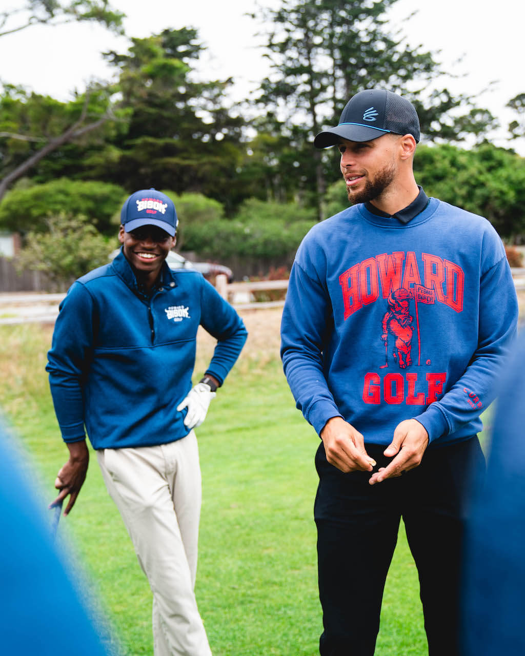 Stephen Curry and Howard golf player