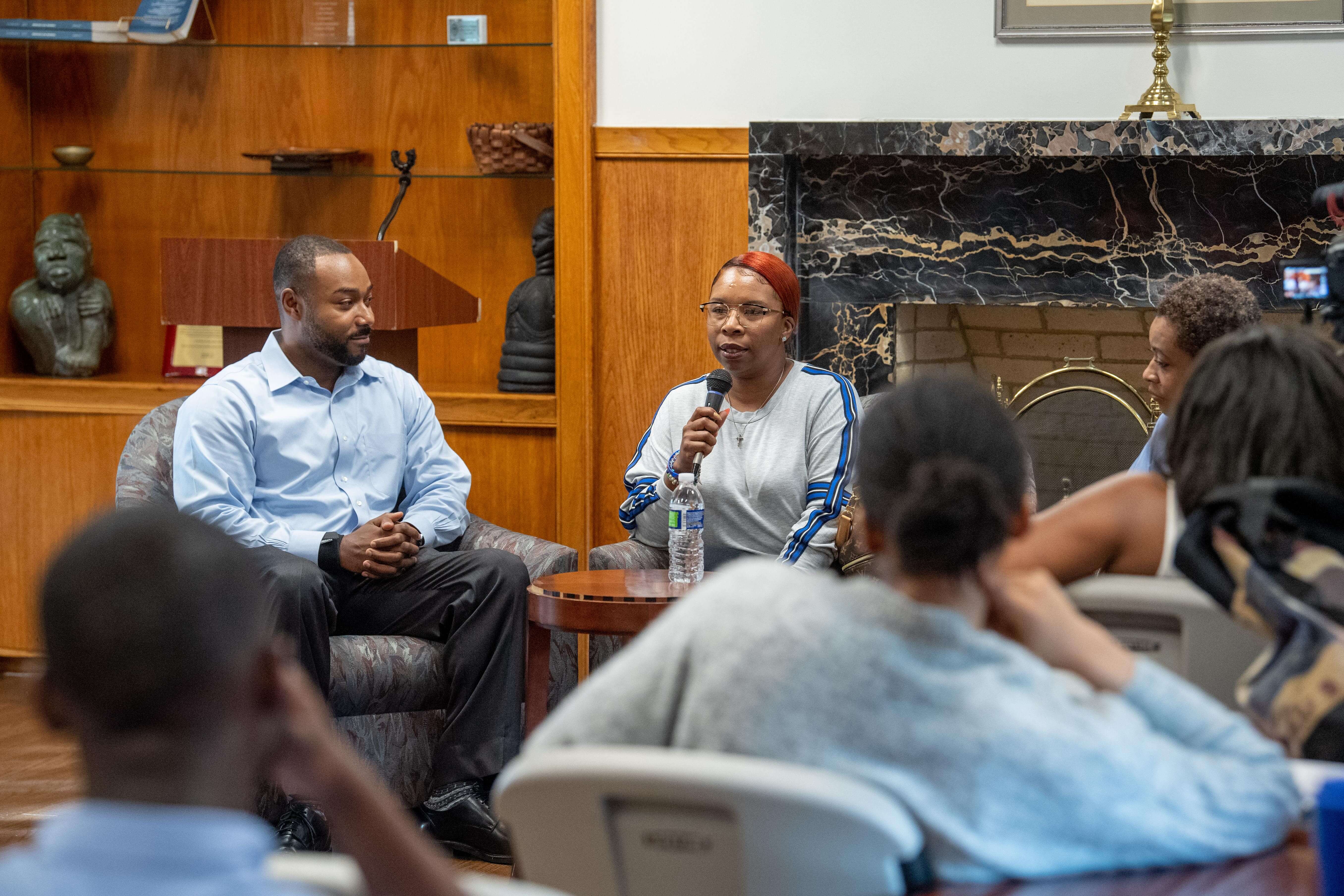 *Featured Image: Justin Hansford and Lezley McSpadden at Howard University School of Law, Source: Howard University
