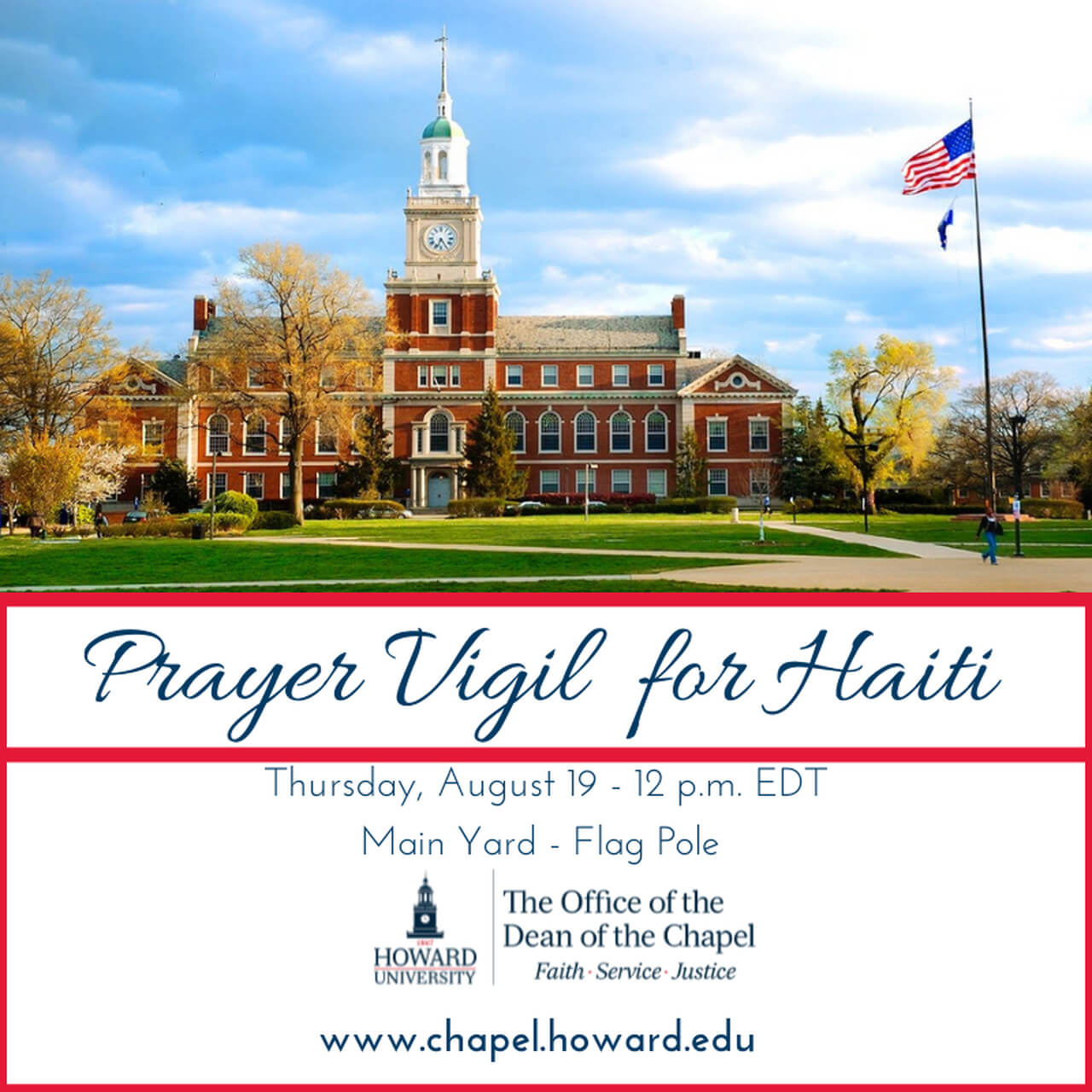 Prayer Vigil for Haiti Thursday August 19