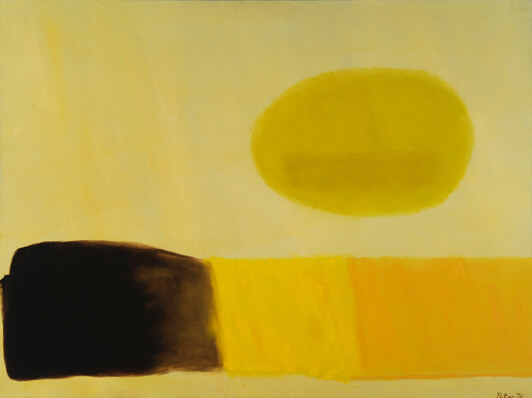 Peter L. Robinson, Jr., “Amorphous Cloud,” 1970, oil on canvas, bequest of the artist