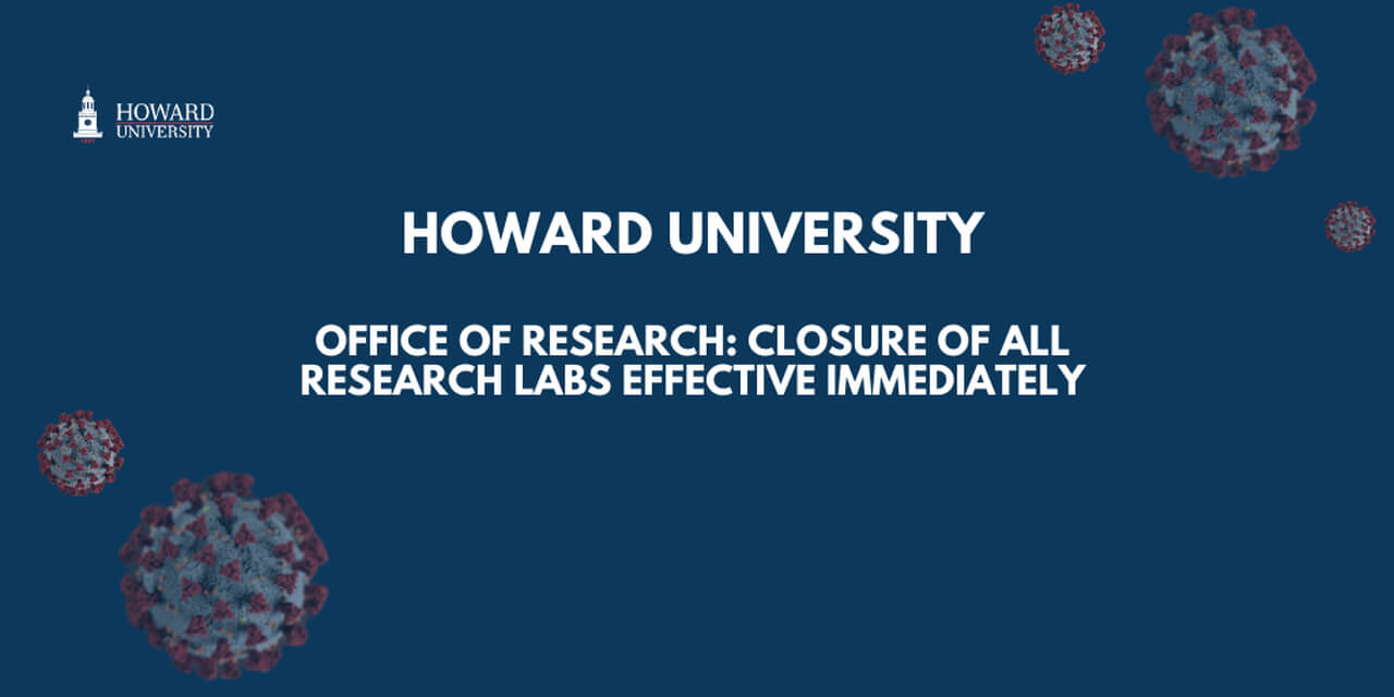 Office of Research: Closure of All Research Labs Effective Immediately ...