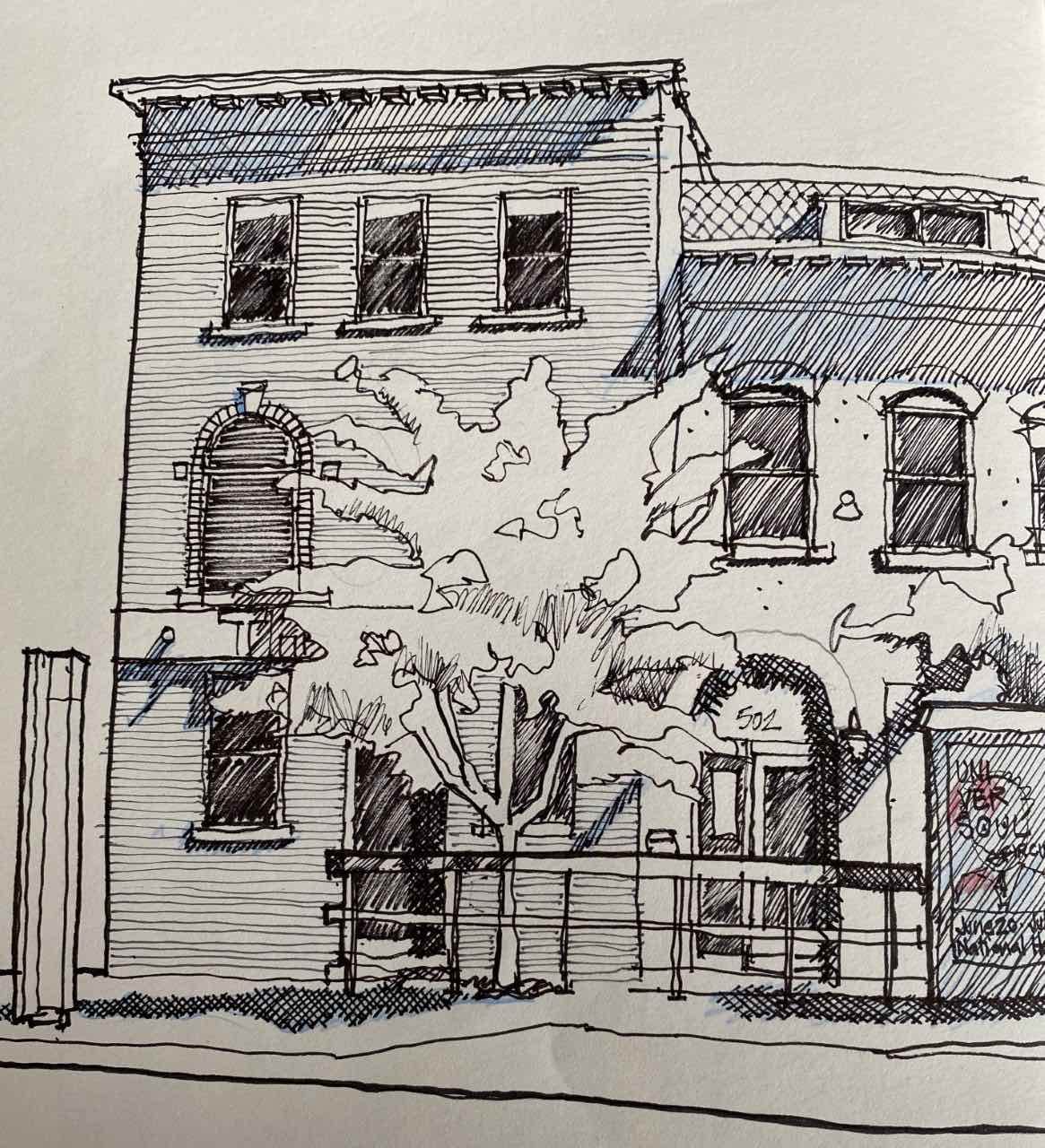 Bradford Grant Sketch- Howard University-Smithsonian