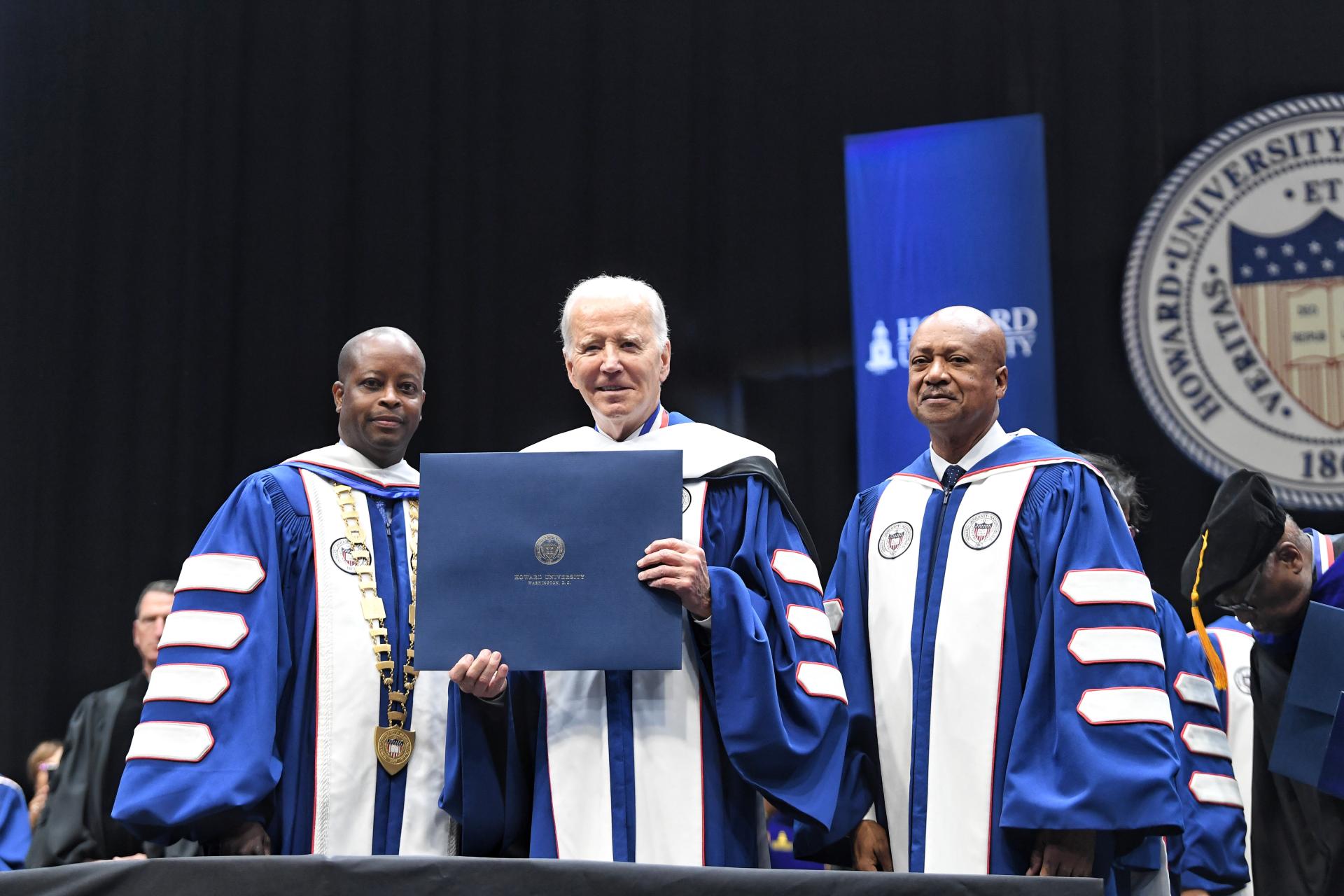 Joe Biden receiving. honorary degree