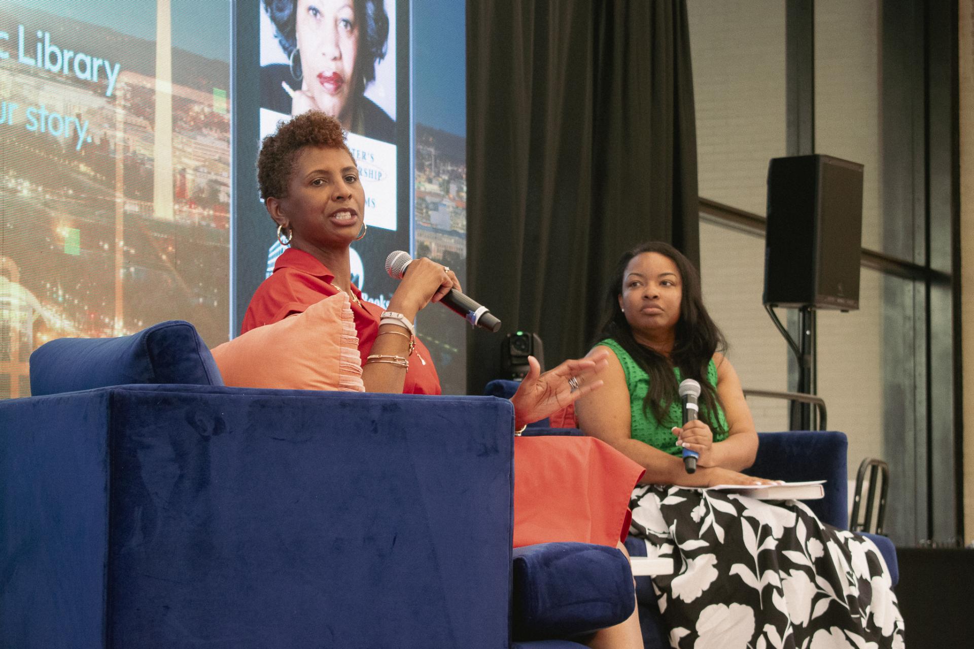 Dean Dana Williams and NPR's Ayesha Rascoe