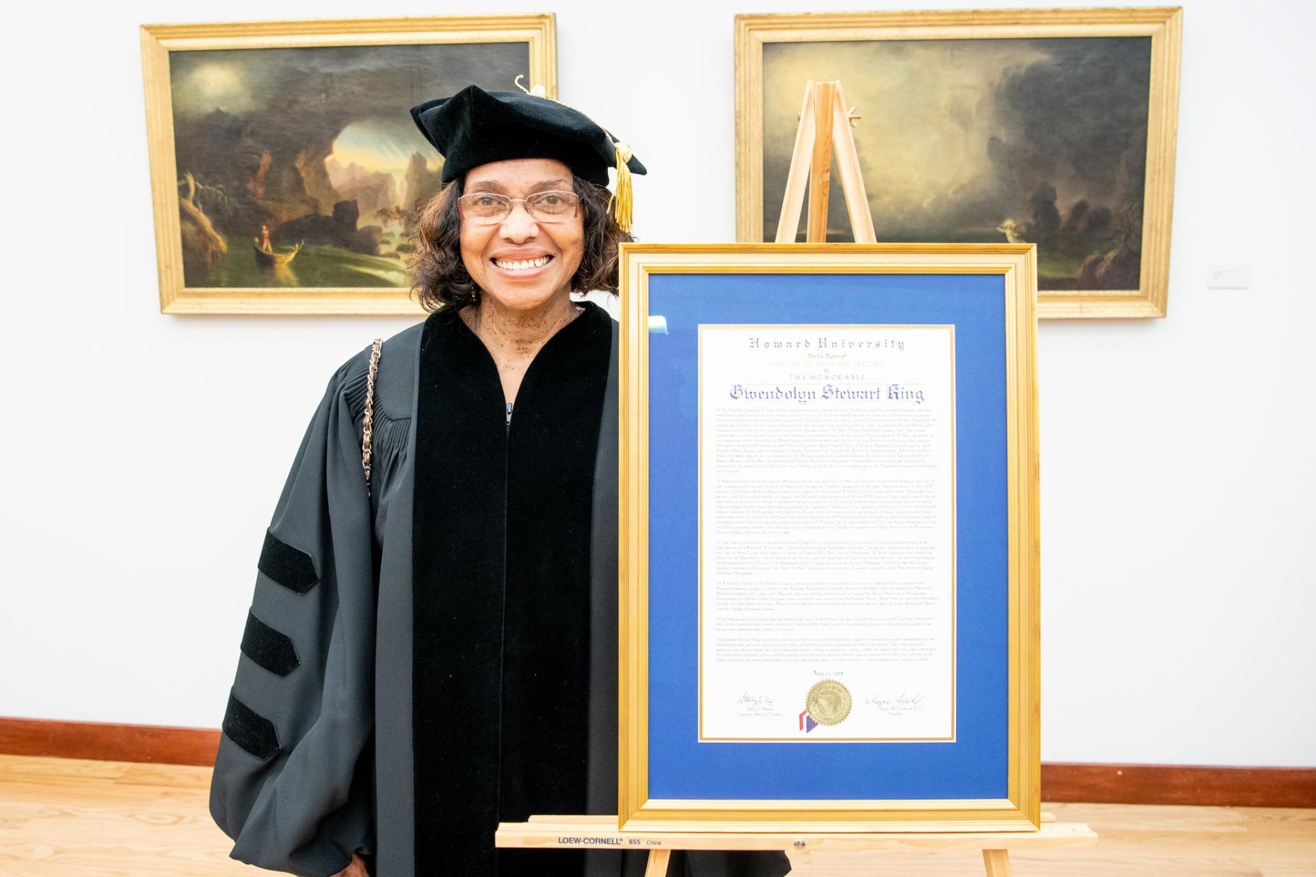 Gwendolyn Stewart King at 2018 Commencement