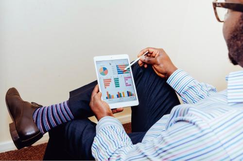 Person Using a Tablet