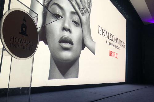 Beyonce Promotional Screen for Homecoming