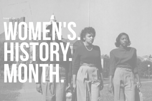 black and white women's history month screenshot