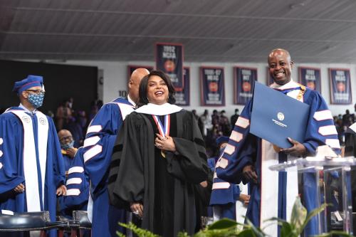 Taraji Henson at 2022 HU Commencement