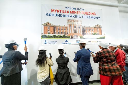 Groundbreaking of the Myrtilla Miner Building at Howard University