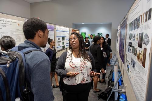 Howard University student presents research at fair