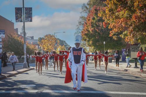 Showtime Band Members direct the 2023 Howard University Homecoming Parade