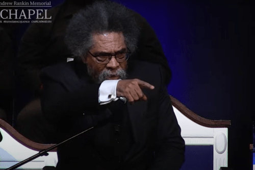 Cornel West, Ph.D. speaks at Andrew Rankin Memorial Chapel service