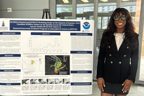 Lauryn Smith presenting research Fall 2024