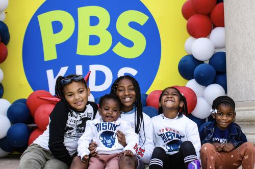 FamFest PBS logo and kids