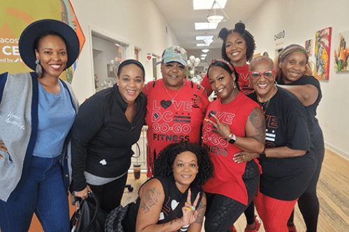 Fusion Festival Collective Wellbeing group photo. Credit Geneva Greene