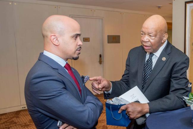 Jeremy Randall with Elijah Cummings 