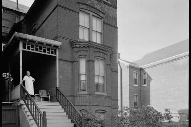 Historic photo of Mary Church Terrell's house courtesy of National Park Service