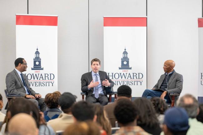 Sam Alton visits Howard University and he is speaking with Ben Vinson and William Sutherland