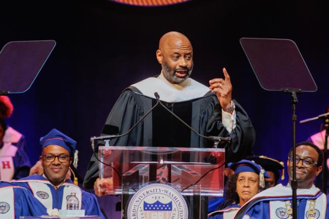 Mark Mason (BBA '91) at 2024 Opening Convocation