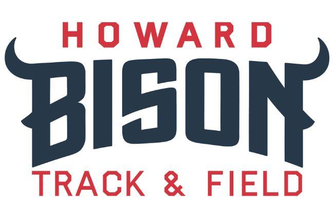 Howard Bison Track and Field Logo 