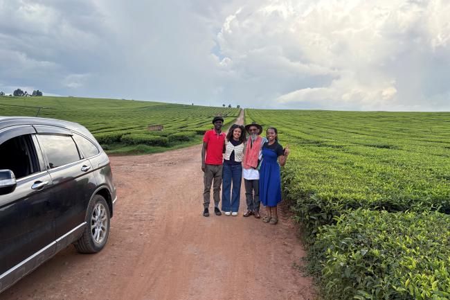 EWB project team on site in Nyanza, Kenya