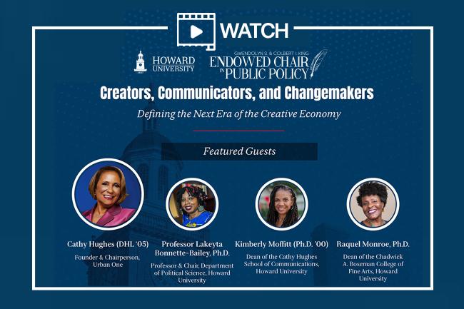 king chair lecture creators communicators and changemakers image