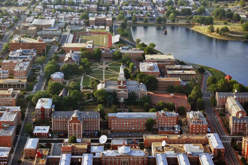 Campus Aerial Shot Hi-Res