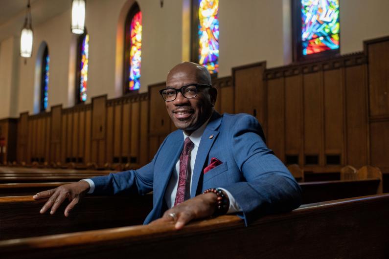 Dr. Kenyatta Gilbert, Professor of Homiletics at Howard University's College of Divinity