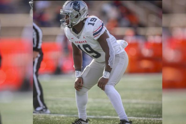 Rufus Ferguson II on the football field 