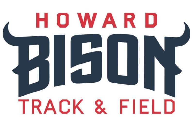 Howard Bison Track and Field Logo 