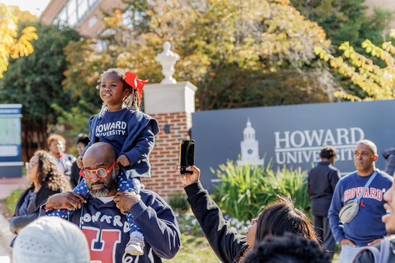 Family at Howard Homecoming 2025
