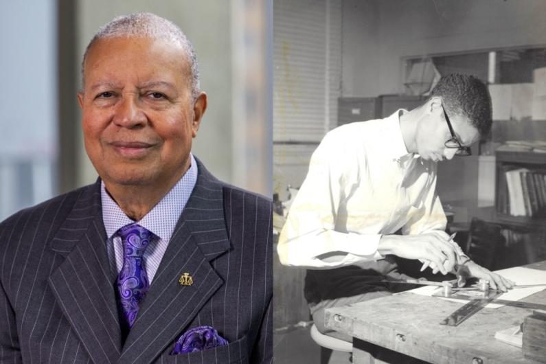 Judge Dixon official headshot and image of him on Bison Yearbook