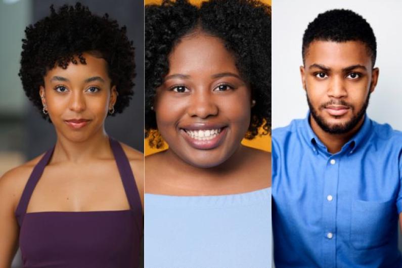 A collage of Howard alums who are in the TLC Musical