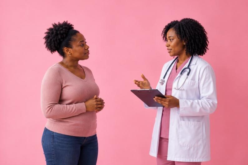 Doctor speaking with a patient