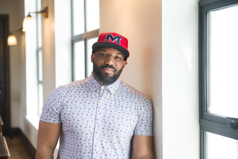 Howard University's visiting professor in the School of Law, AJ Link poses for photos