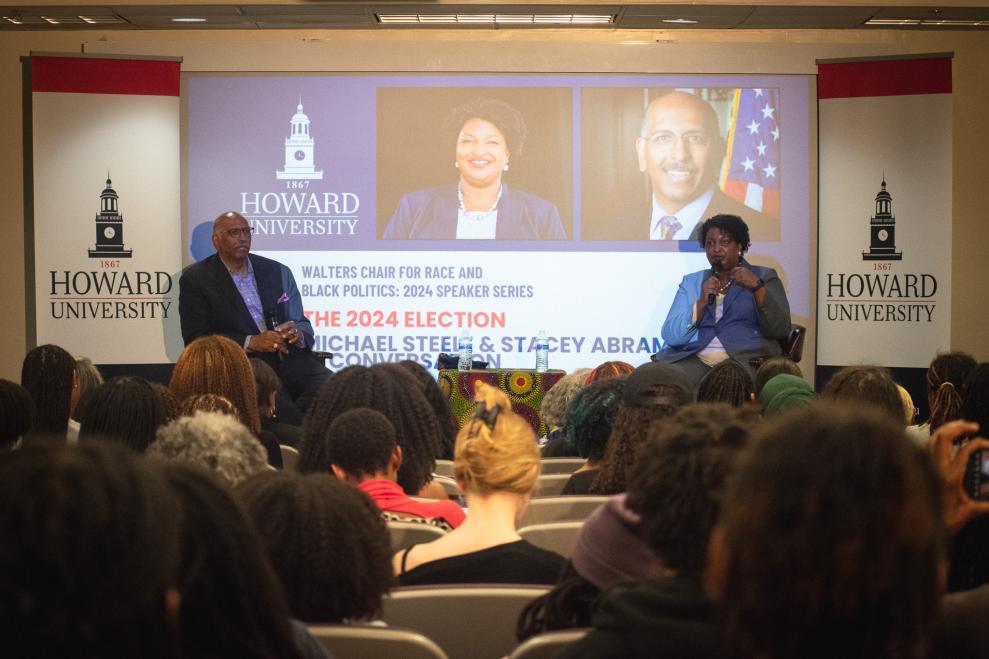 Stacey Abrams and Michael Steele