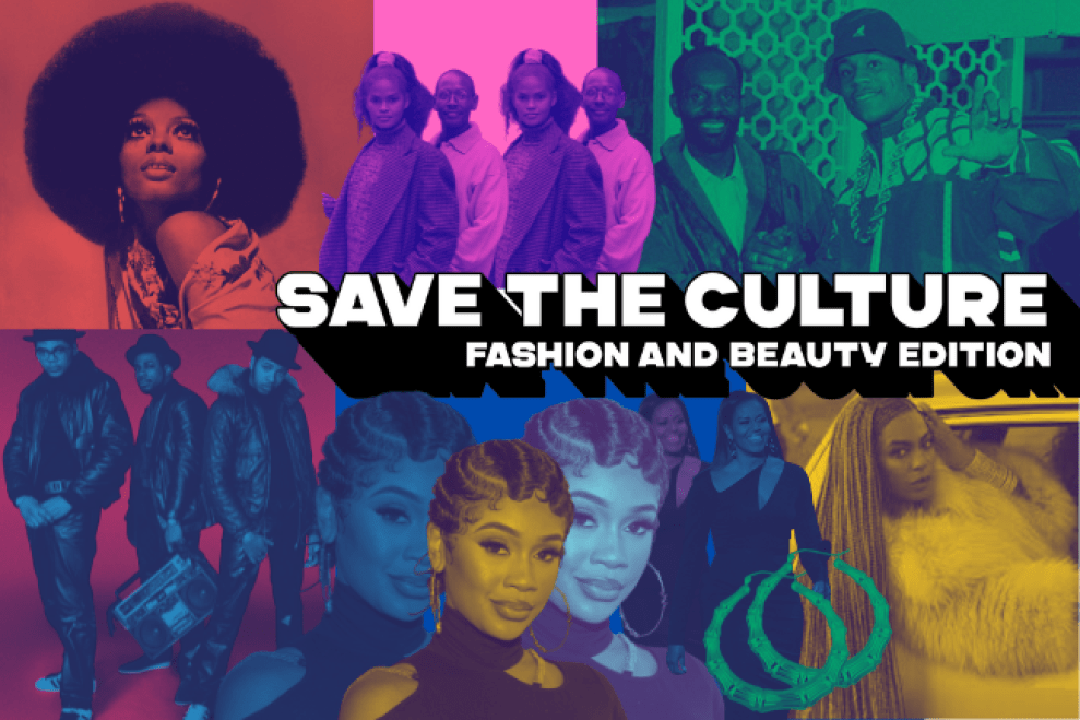 Save The Culture Beauty and Fashion Hero Graphic 