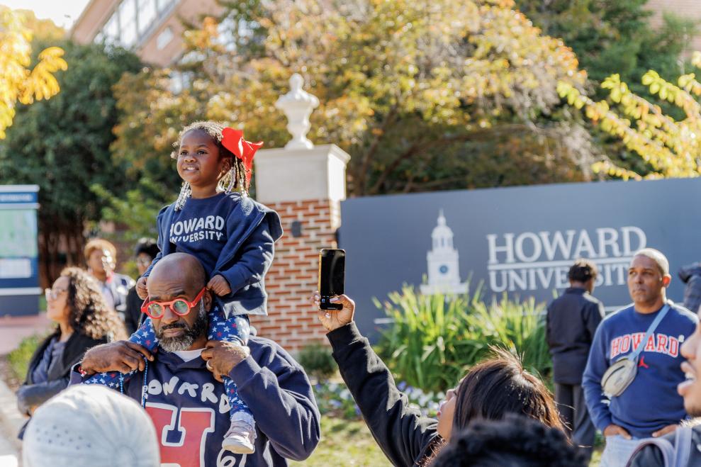 Family at Howard Homecoming 2025