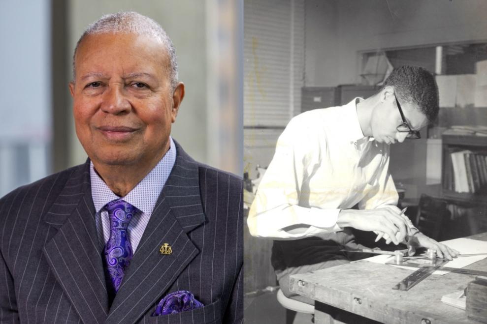 Judge Dixon official headshot and image of him on Bison Yearbook