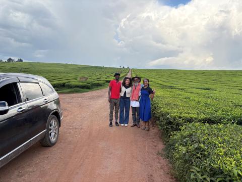 EWB project team on site in Nyanza, Kenya