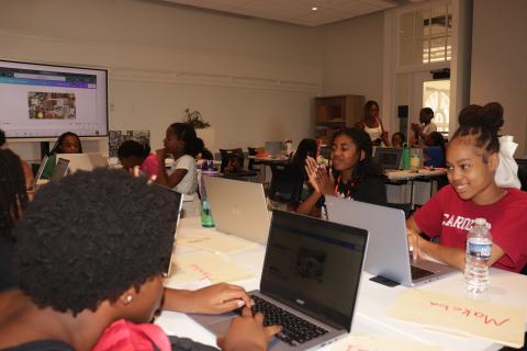Verzon STEM Camp attendees