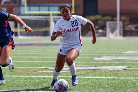 Howard women's soccer hero image