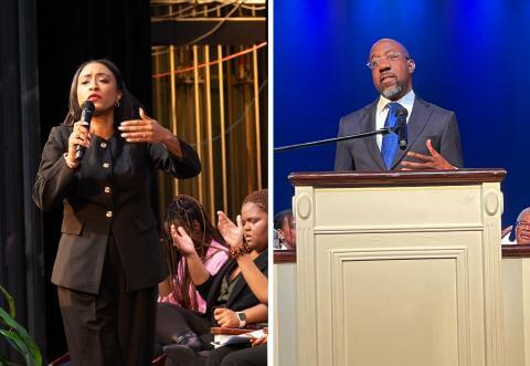 Rev. Guidry and Sen. Rev. Warnock