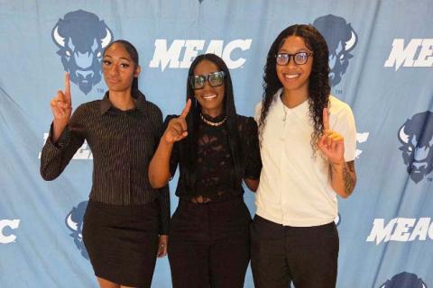 Women's Basketball Team at MEAC on Oct 8